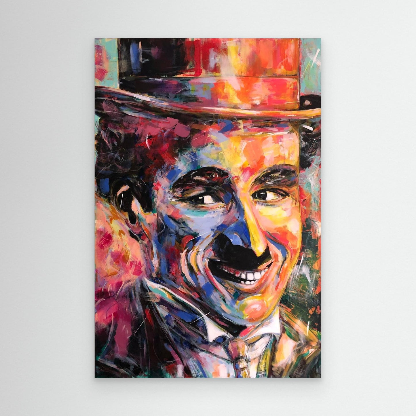 CHARLIE CHAPLIN canvas print displayed on wall