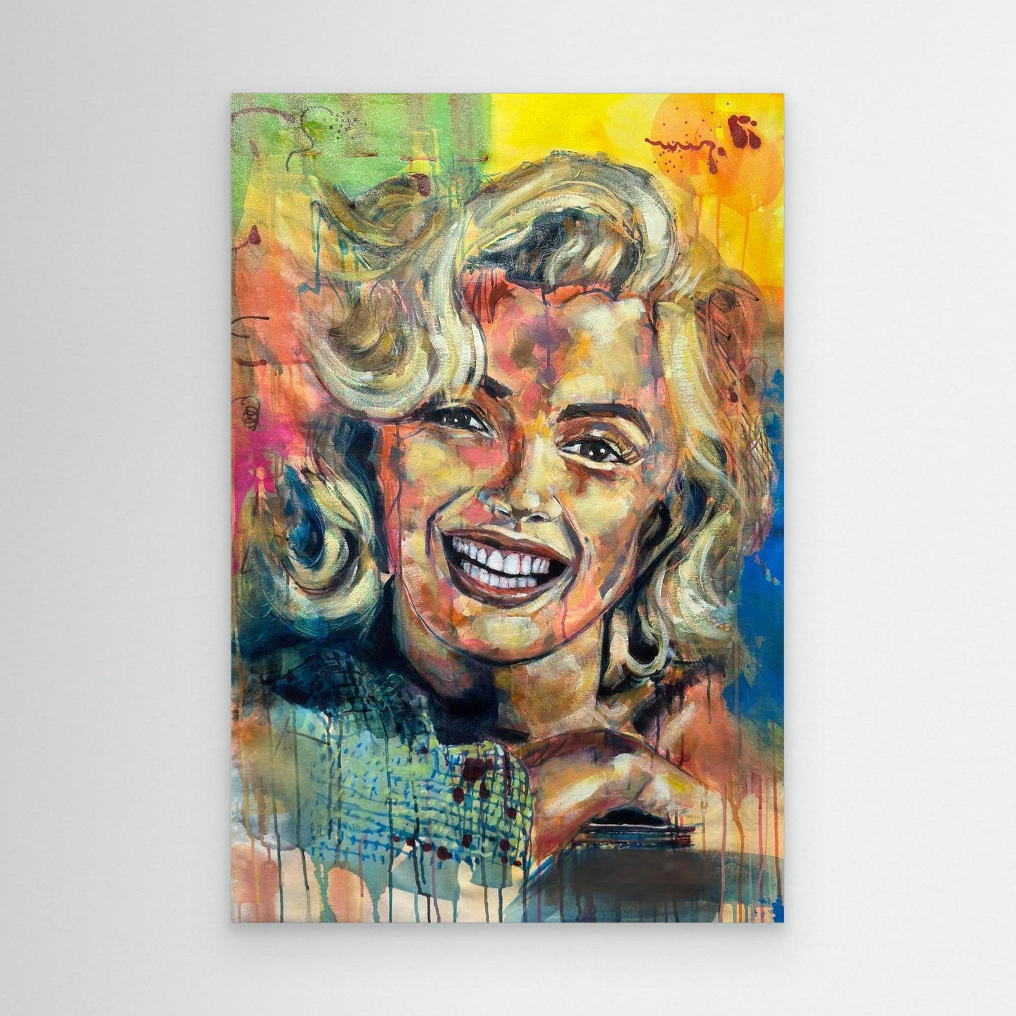 MARILYN MONROE 2 canvas print displayed on wall
