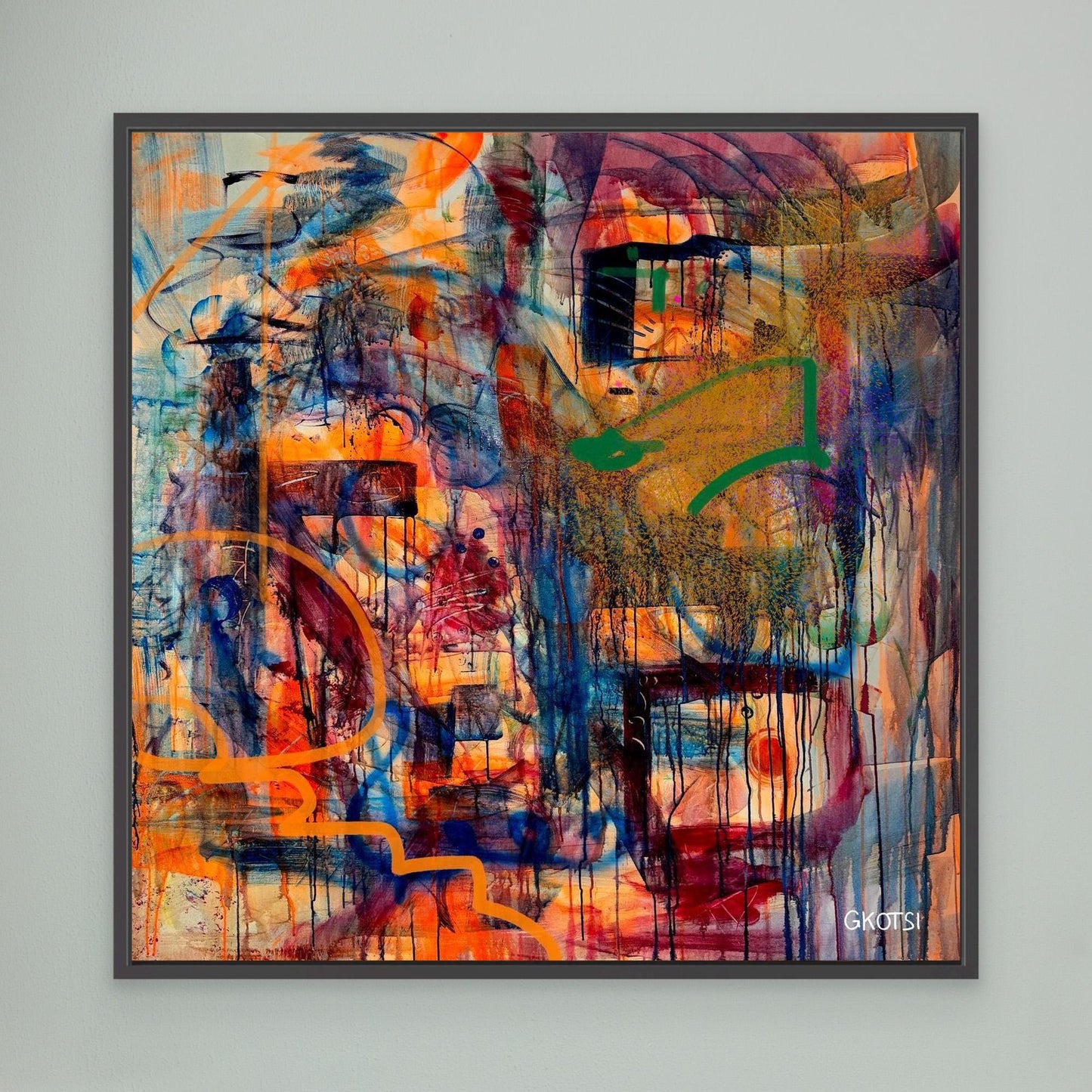 POWER Print with black frame creating energetic atmosphere
