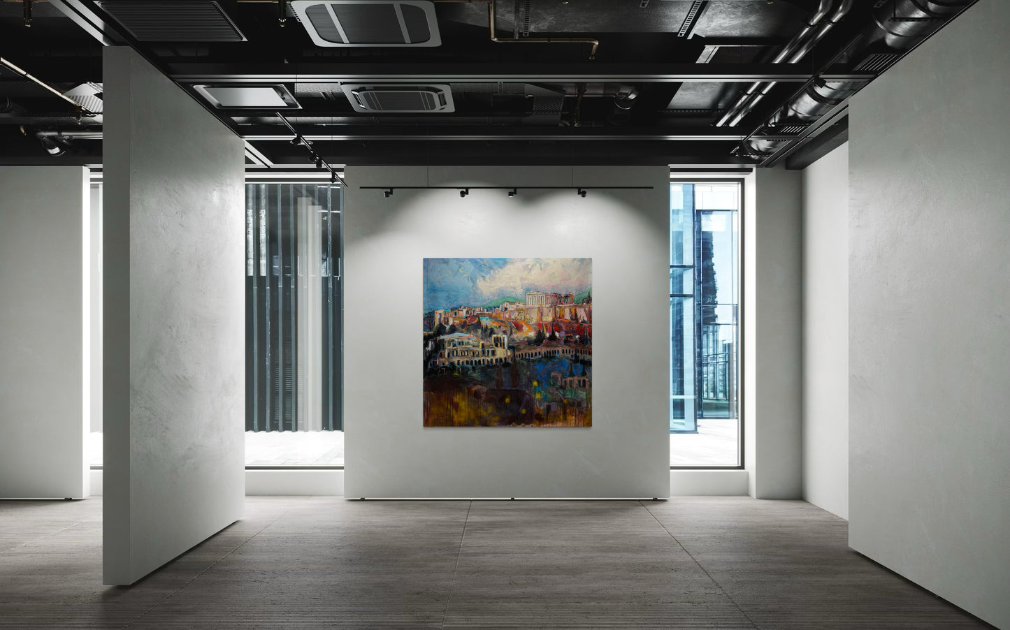 Acropolis Greece Original Painting in an art gallery