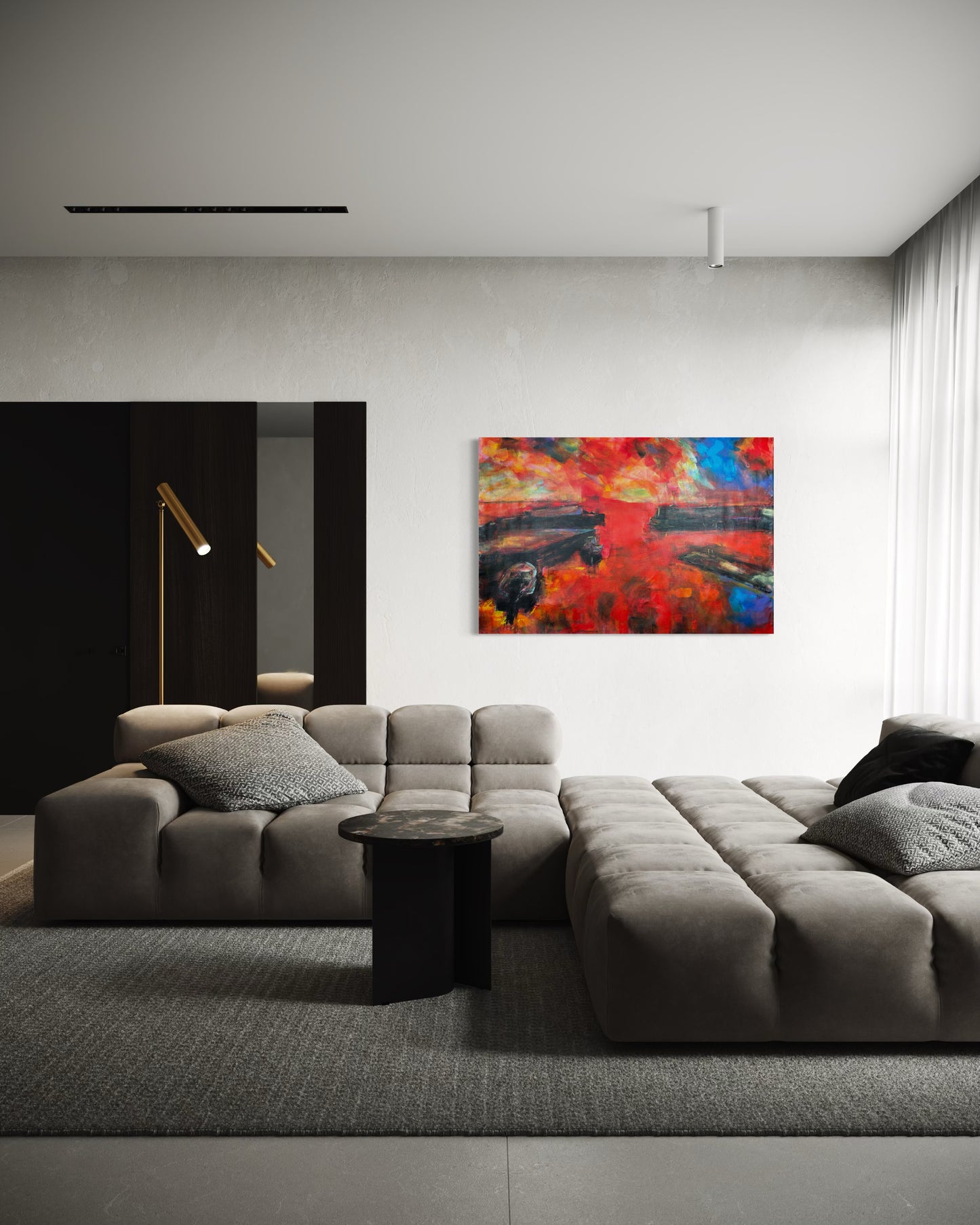 Agrili Magic Greece Original Painting in modern living room