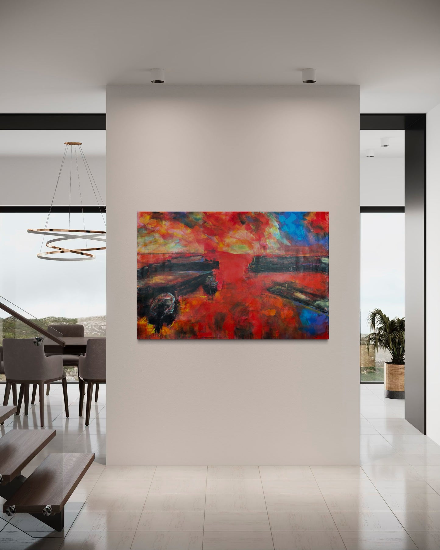 Agrili Magic Greece Original Painting in elegant maisonette