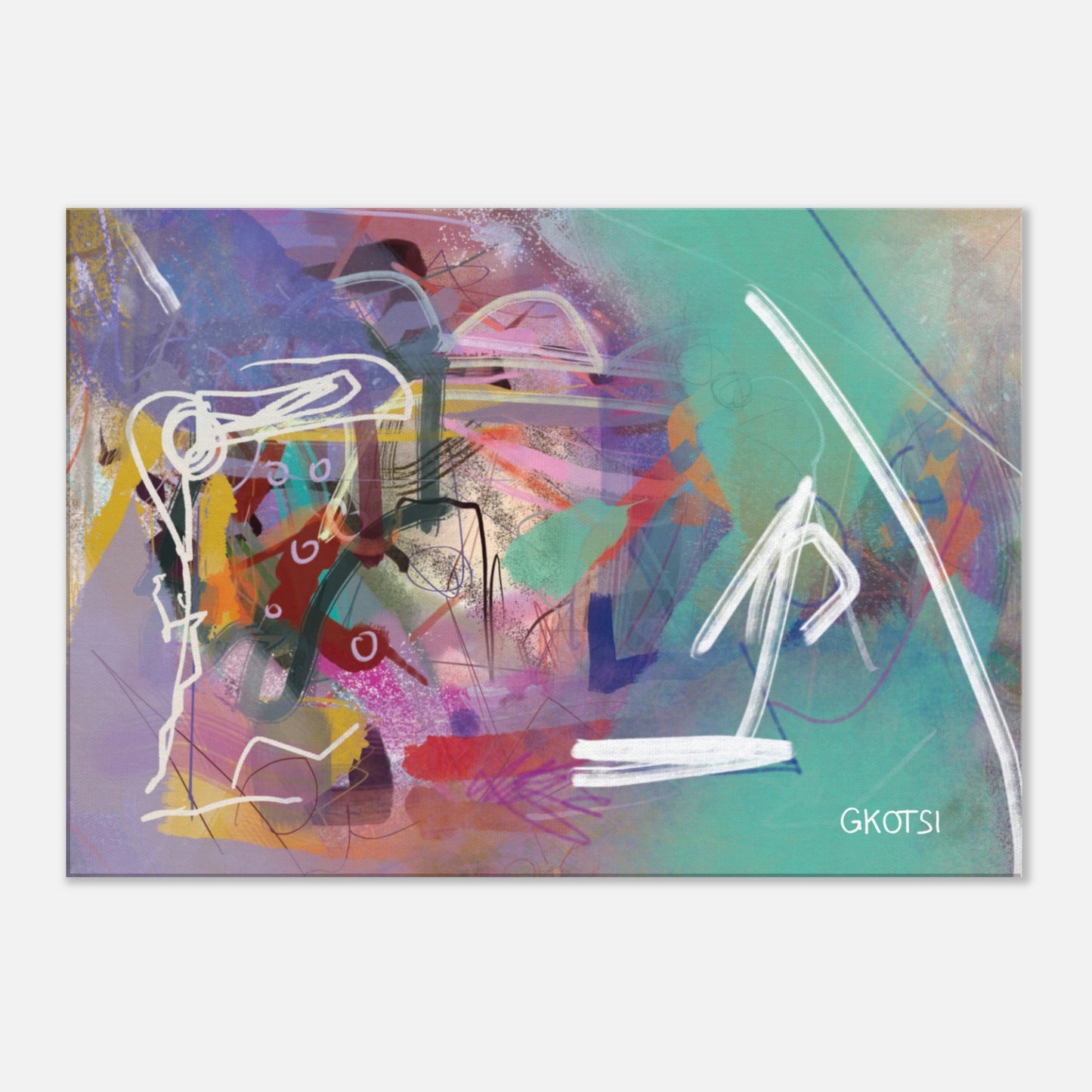 ALL WEEK Digital Canvas Print close up detail view