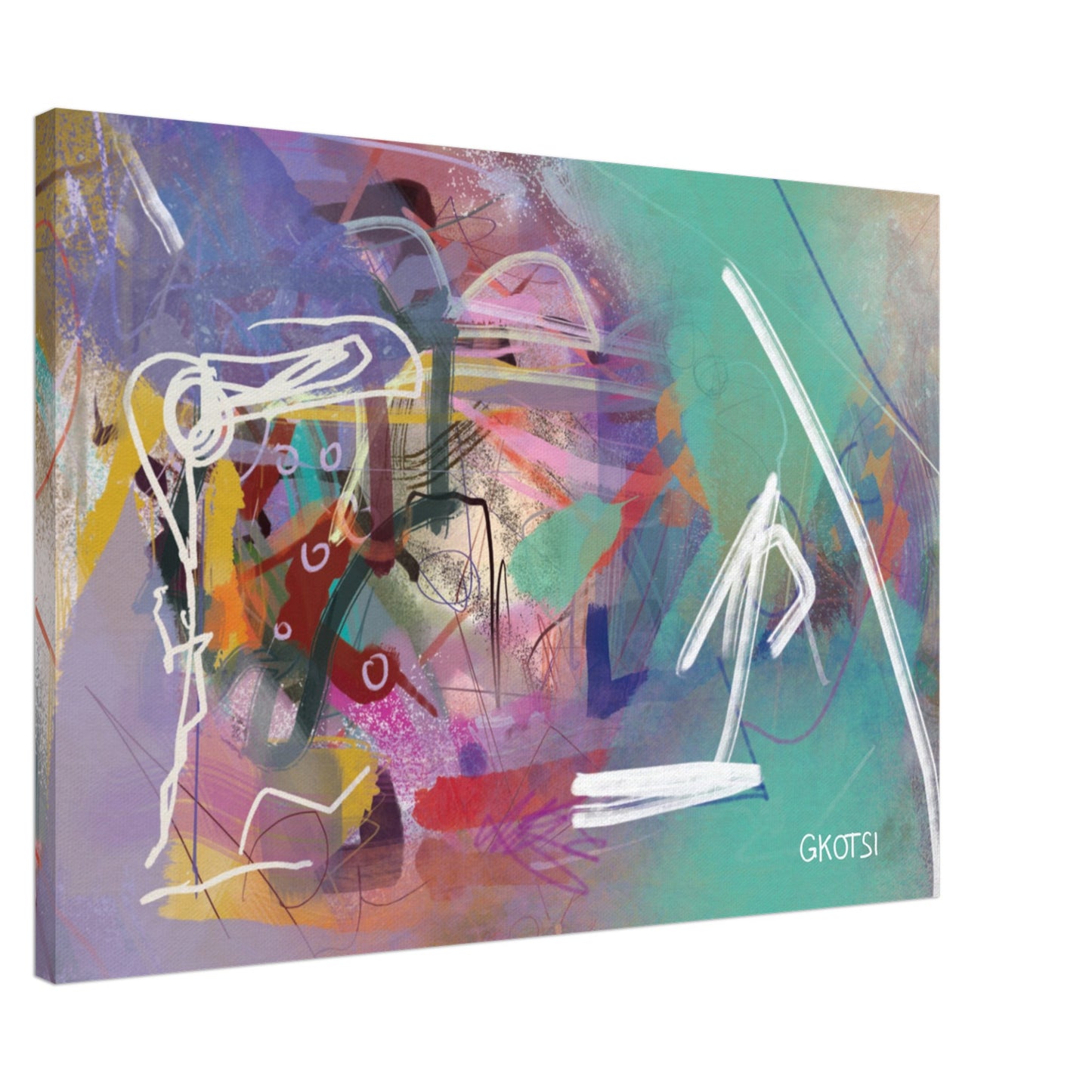 ALL WEEK Digital Canvas Print from sideview