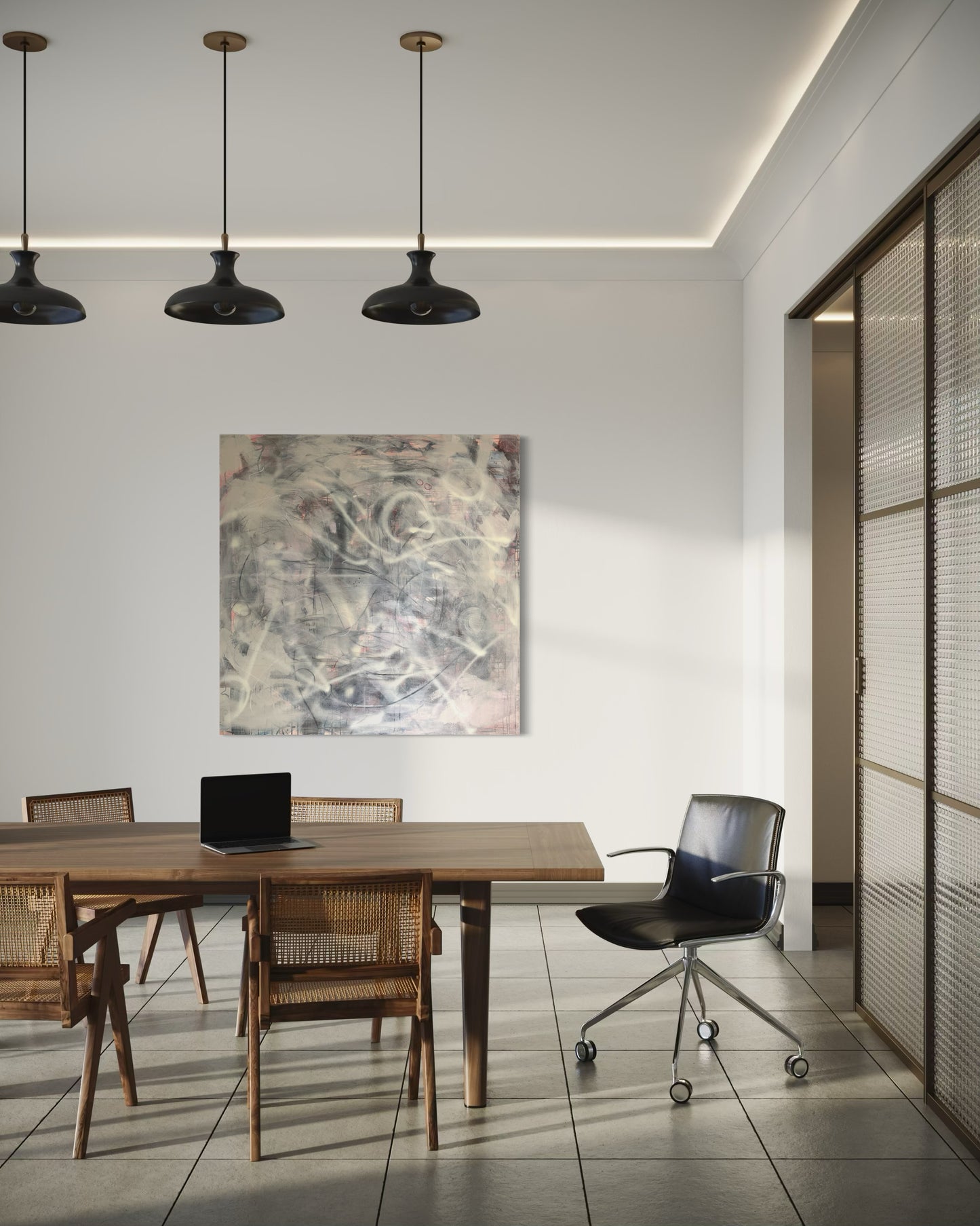 Connect - Original Painting Relaxing in modern office area