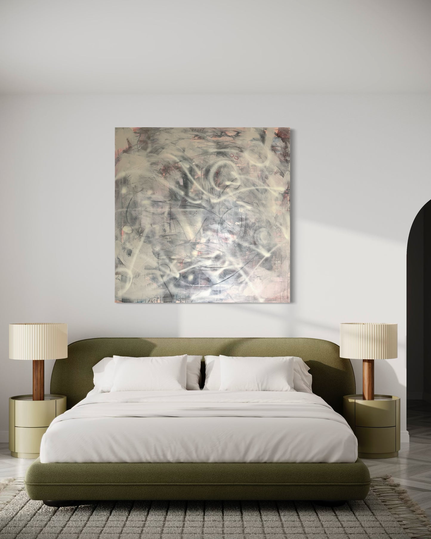 Connect - Original Painting Relaxing above master bed