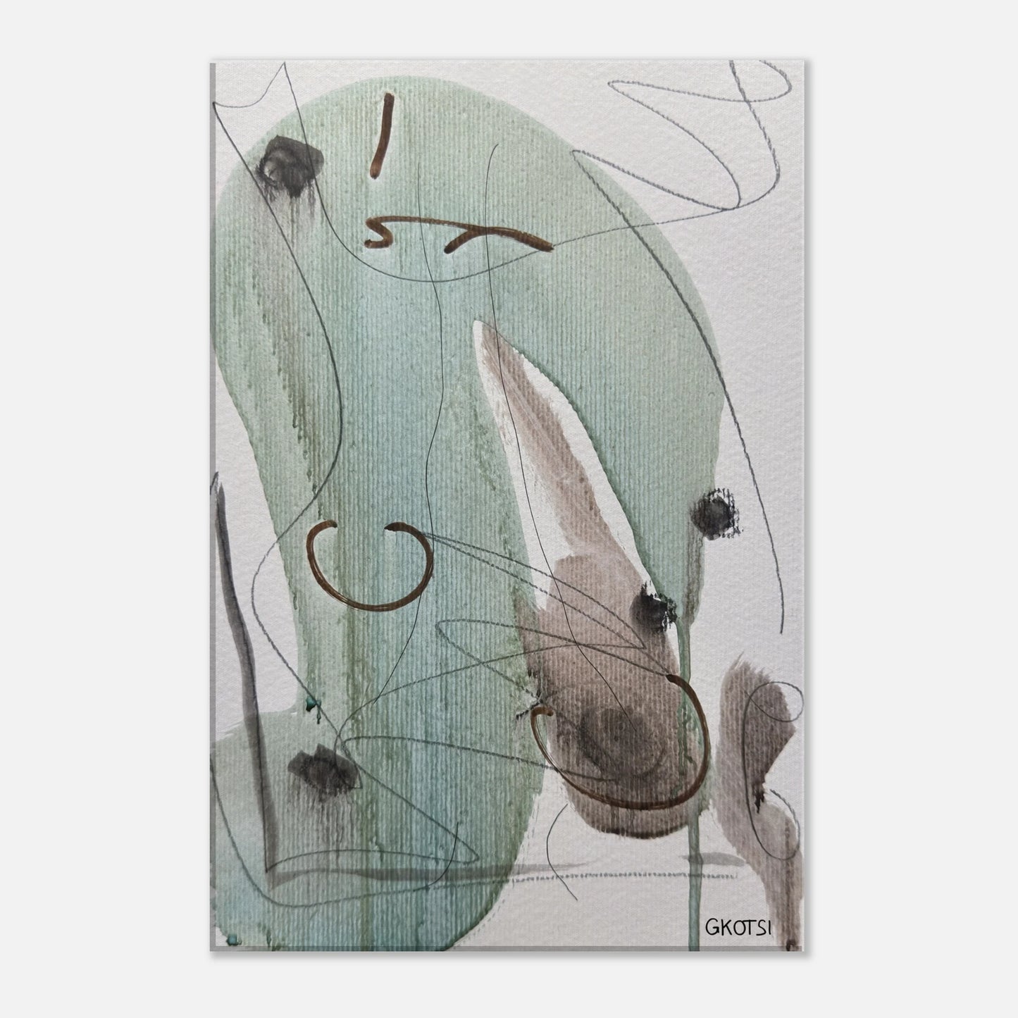 ELEGANTLY Canvas cprint reating gentle atmosphere - minimal moments ambience