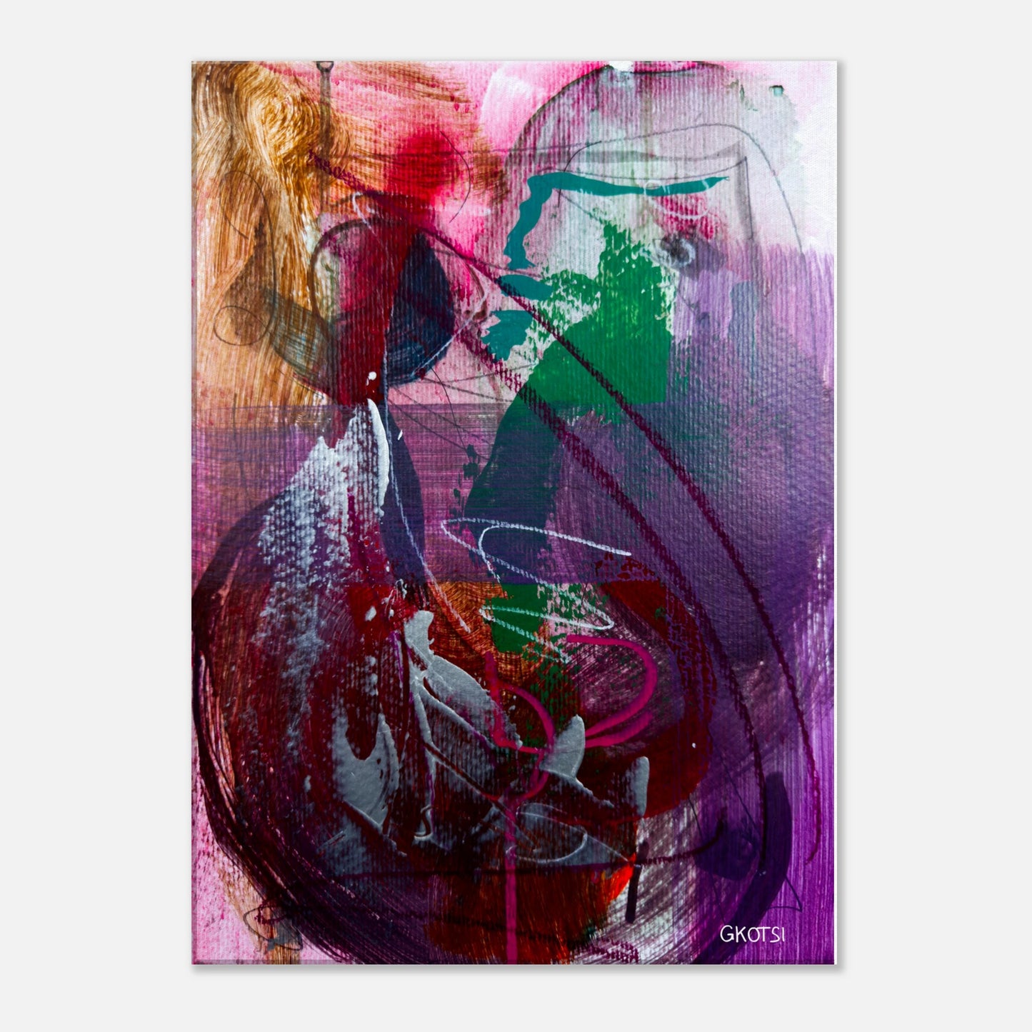 ELEGANTLY canvas print displayed on wall showing refined colors