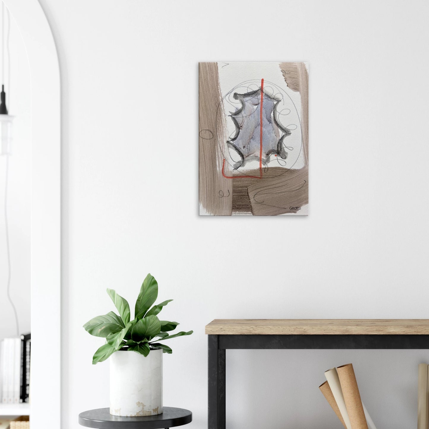 EXITINGLY Canvas creating atmosphere - bold minimal moments hallway ambience