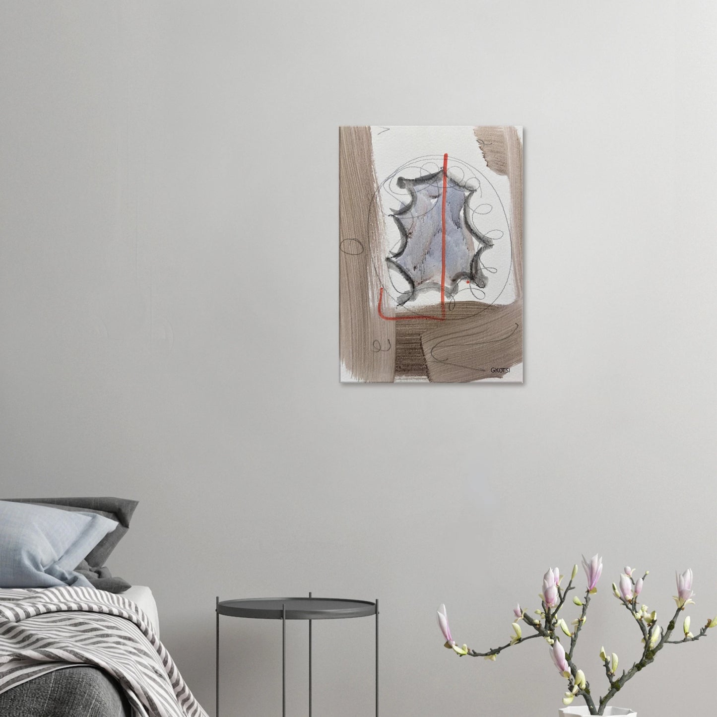 EXITINGLY Canvas creating dynamic atmosphere - minimal bedroom ambience