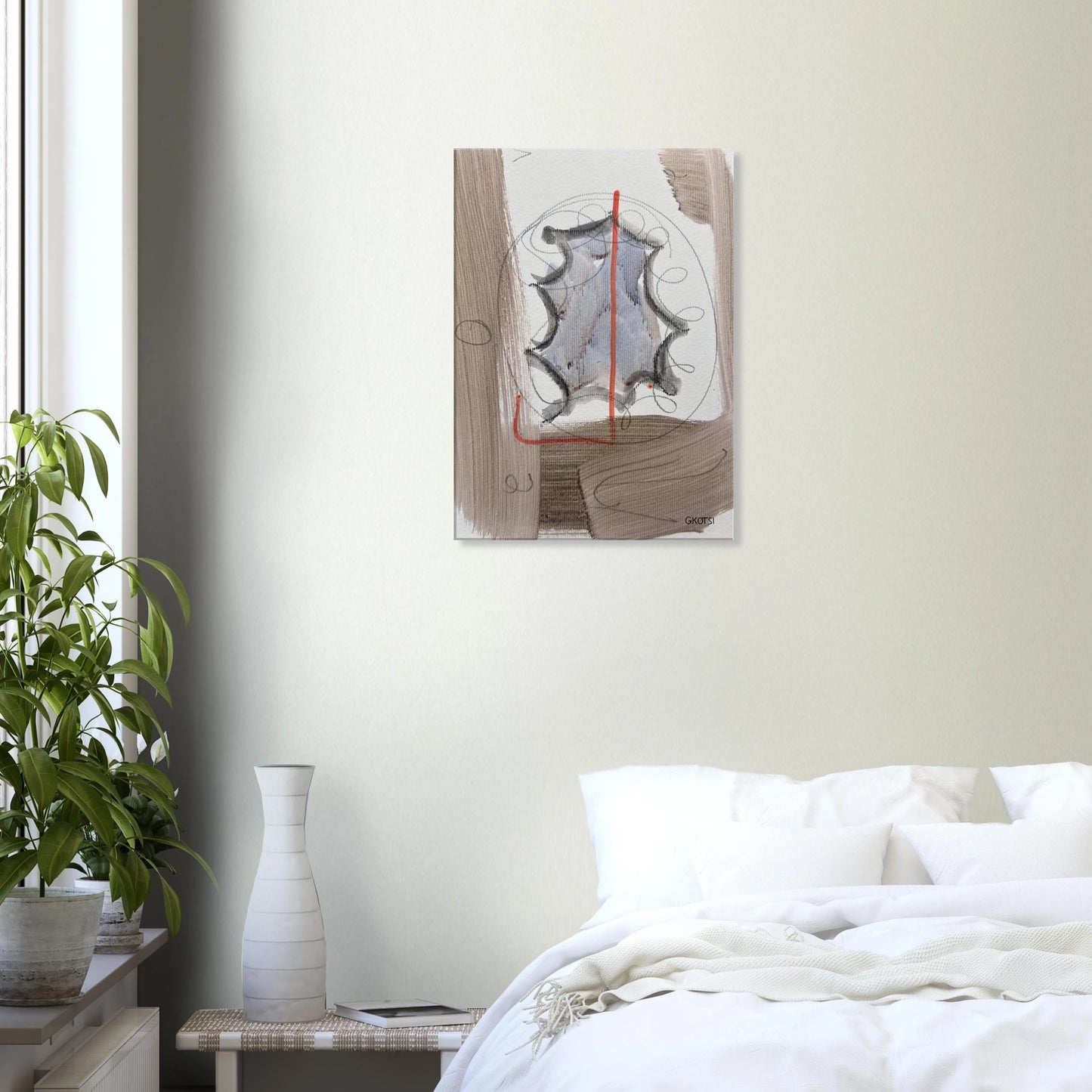 EXITINGLY Canvas in modern bedroom - complete dynamic minimal room design