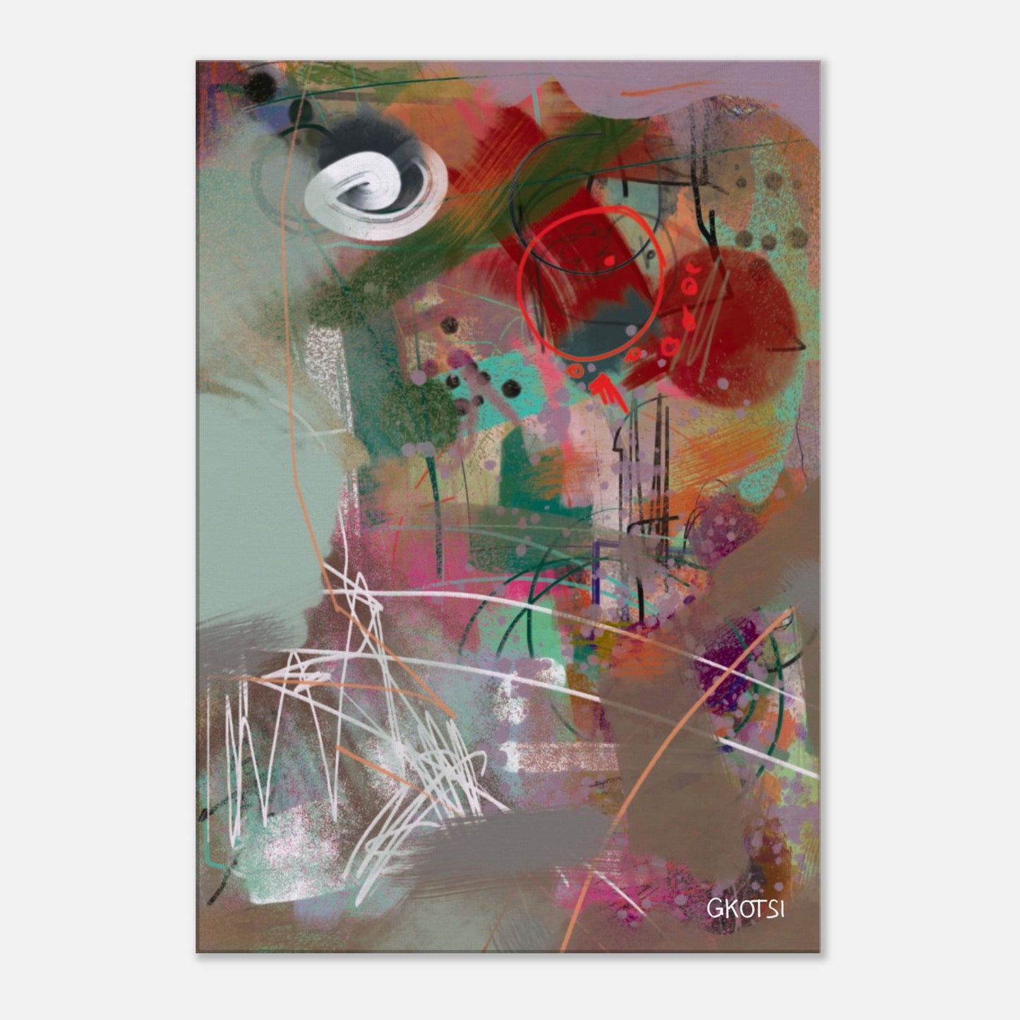 FUNBOARD Digital Canvas Print - Front view showcasing vibrant colors