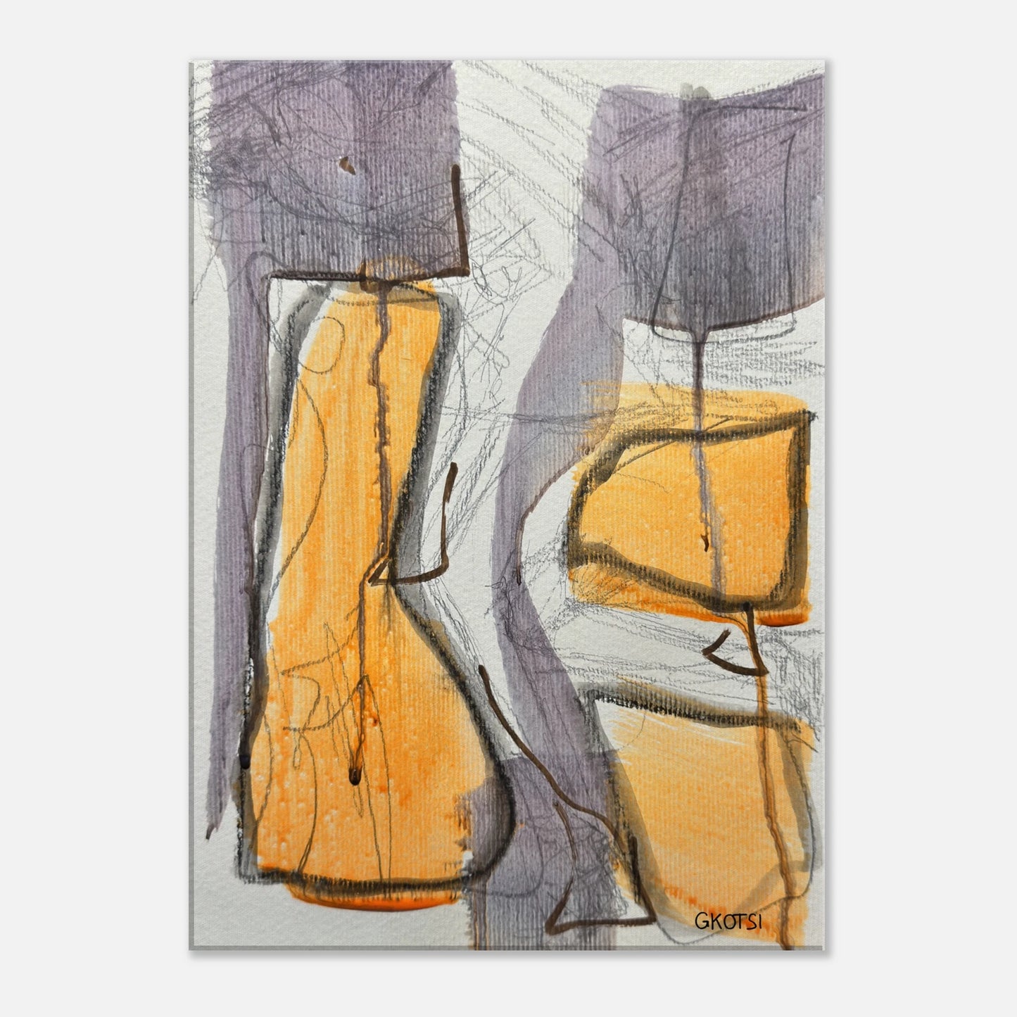 GLOBALLY Canvas print detail view - global unity artwork for modern spaces