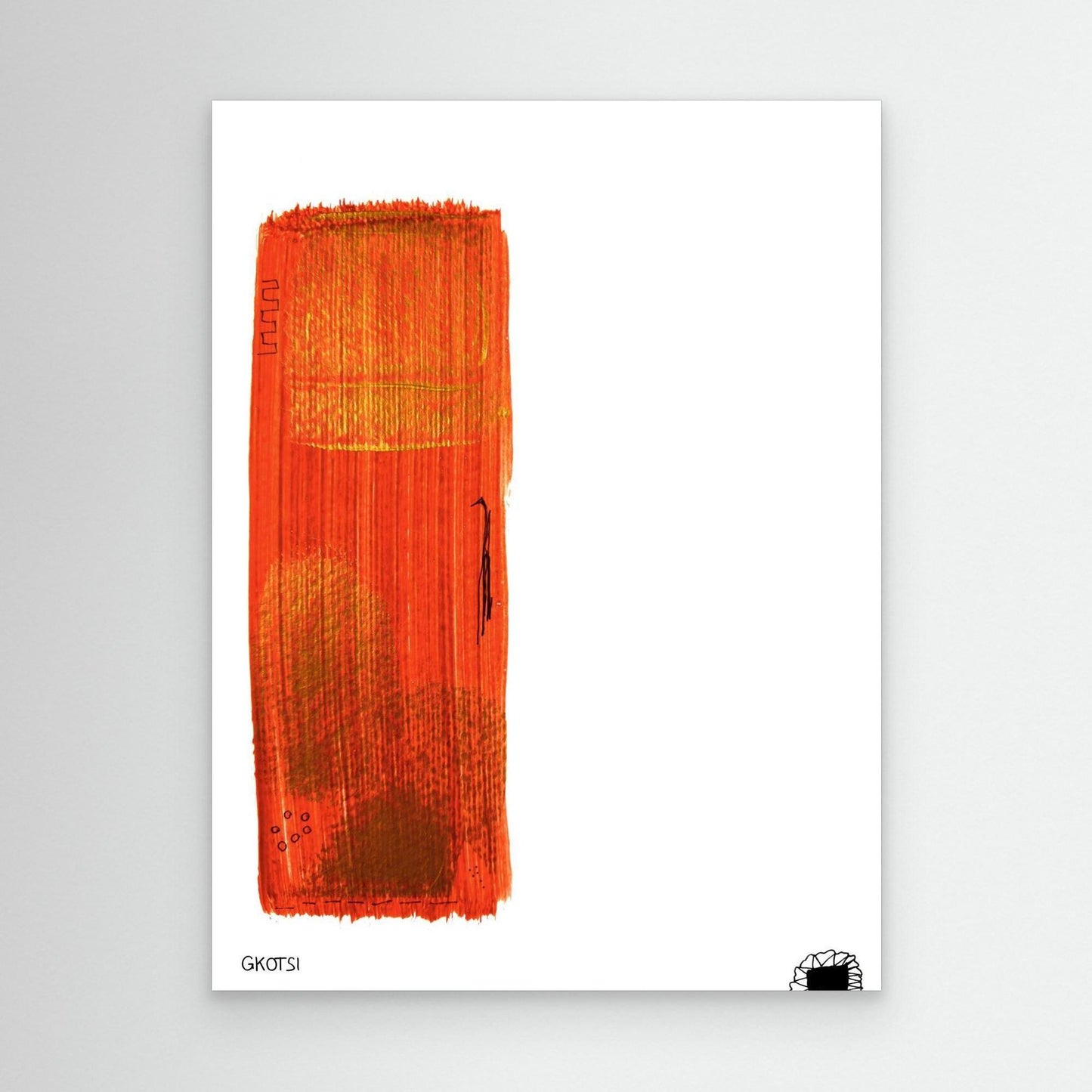 GOLD canvas print detail view - luxurious abstract texture and colors