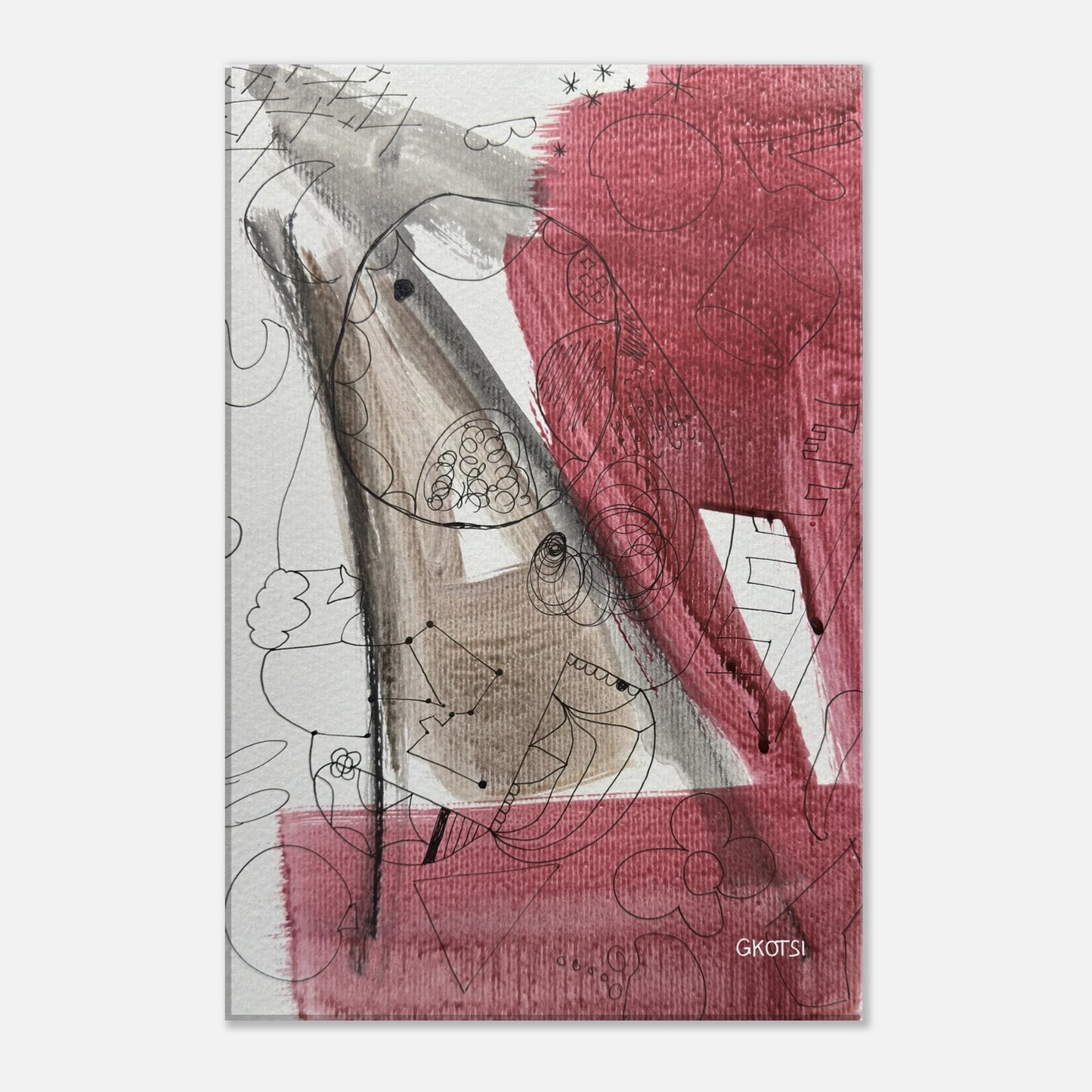GROOVY Canvas print - rhythmic modern wall decoration