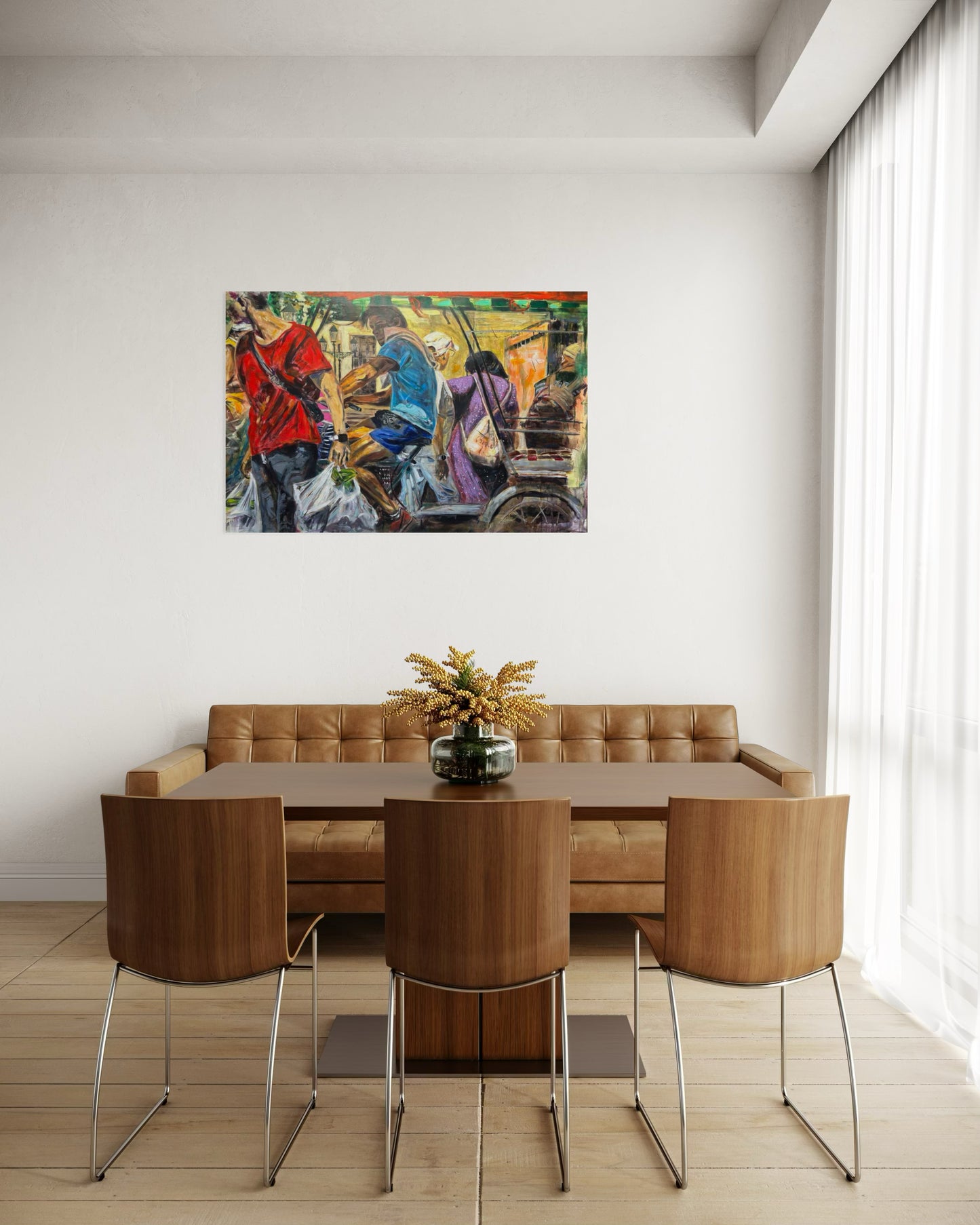 Havana Vieja Travel Original Painting in dining room area