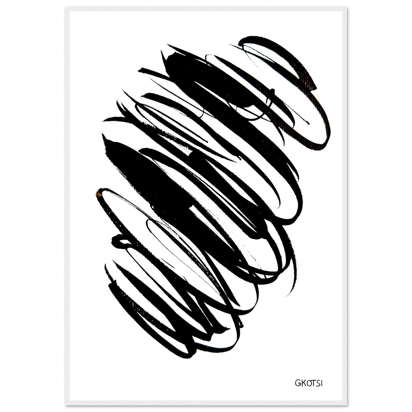 IN THE CURRENT poster print displayed on wall showing dynamic design