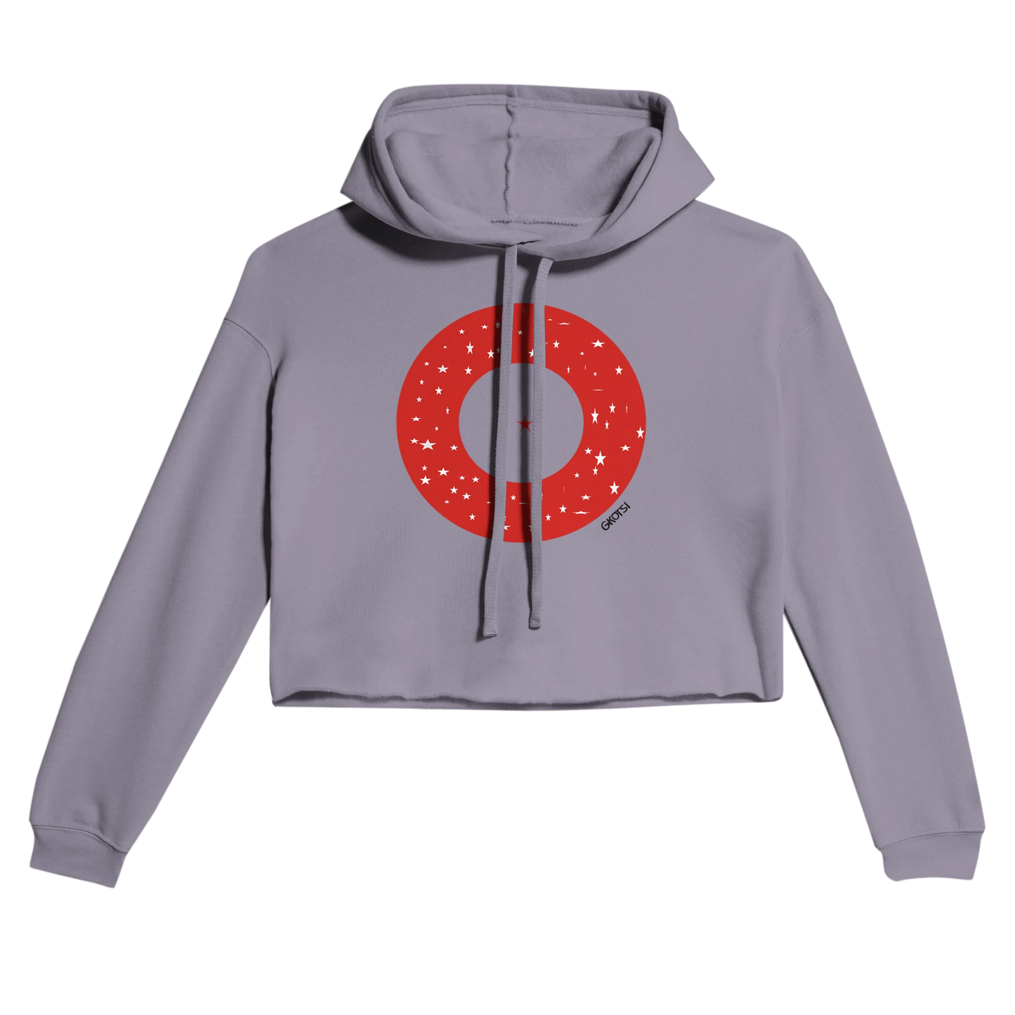 IN YOUR CENTER & KNOWING front view storm cropped hoodie motivational print