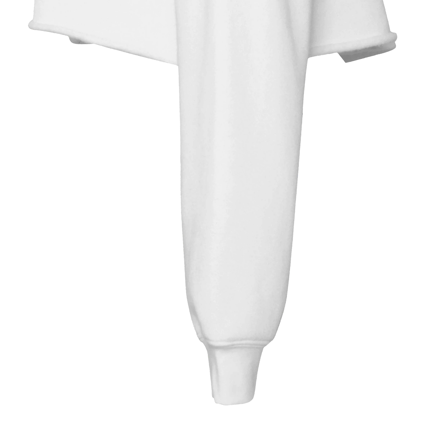 IN YOUR CENTER & KNOWING motivational print side view sleeve detail cropped hoodie