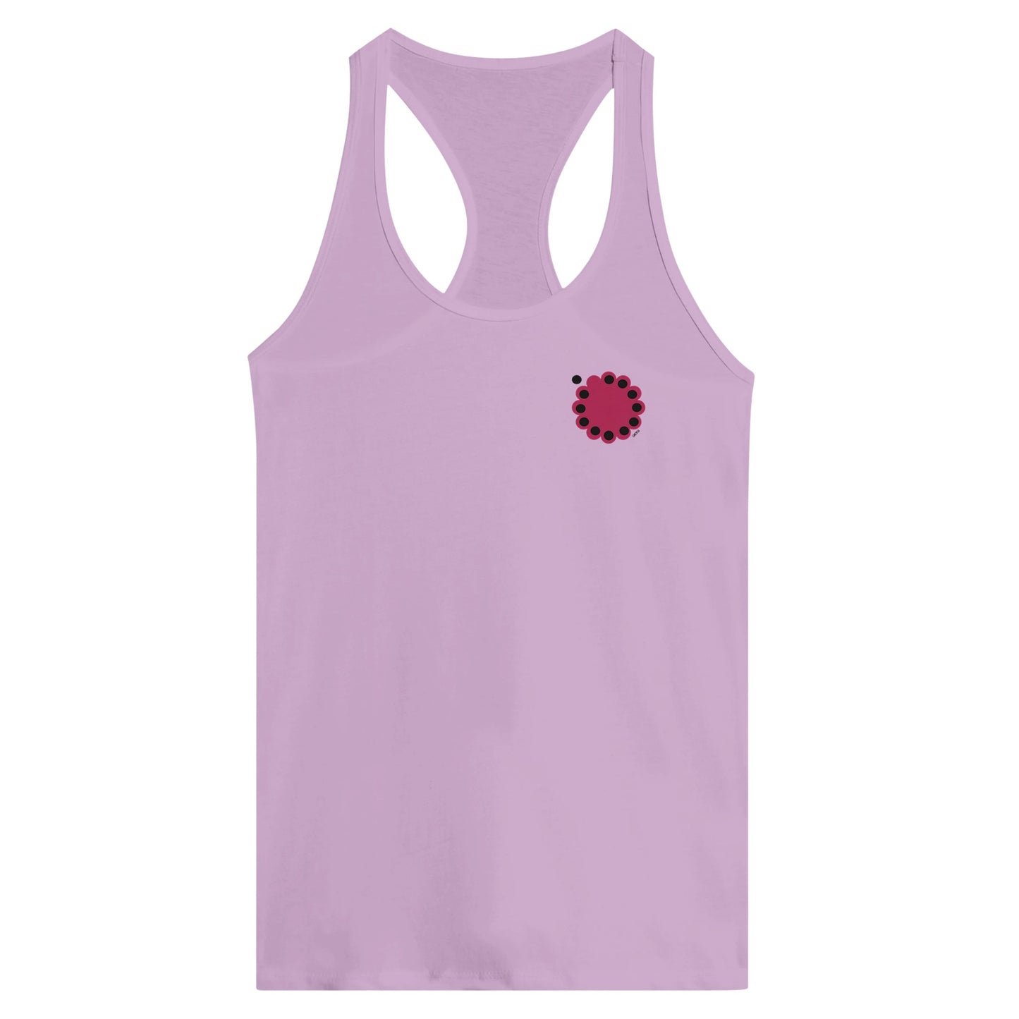 KNOWING empowering design Tank Top view lilac racerback bold statement