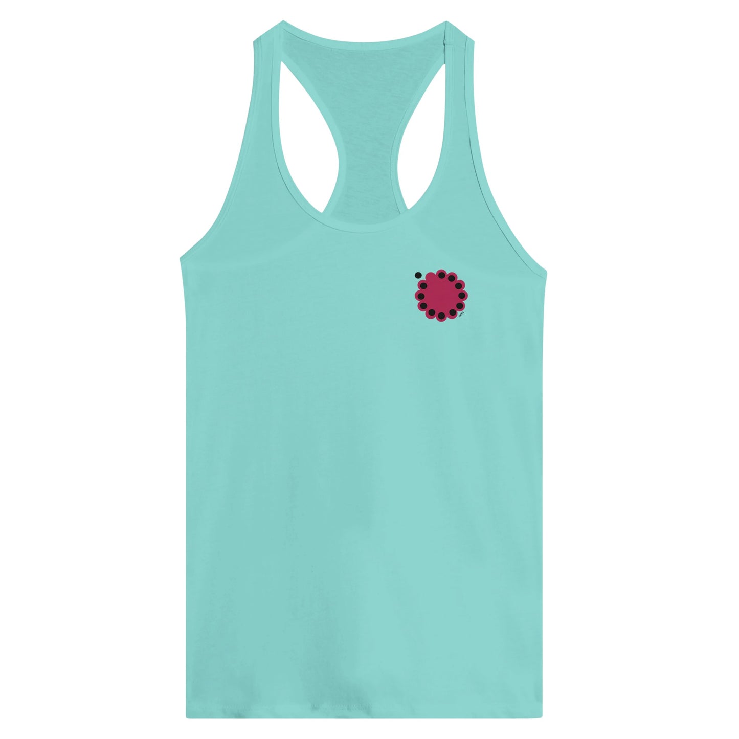 KNOWING empowering design Tank Top view mint racerback bold statement