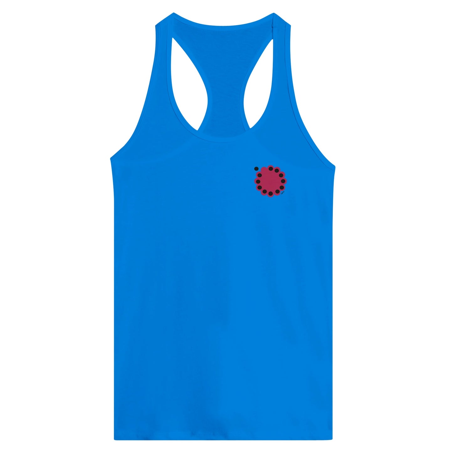 KNOWING empowering design Tank Top view royal racerback bold statement