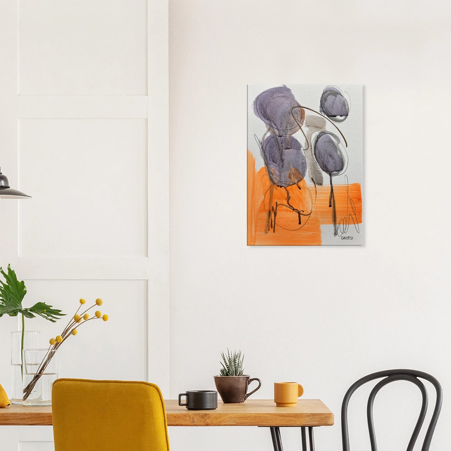 LIBERTY Canvas print in perfectly styled home - liberating modern wall decoration