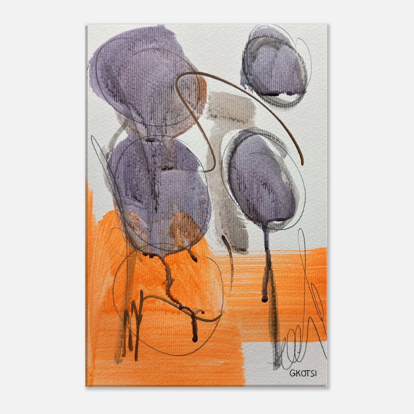 LIBERTY Canvas print on white wall - liberating modern wall decoration