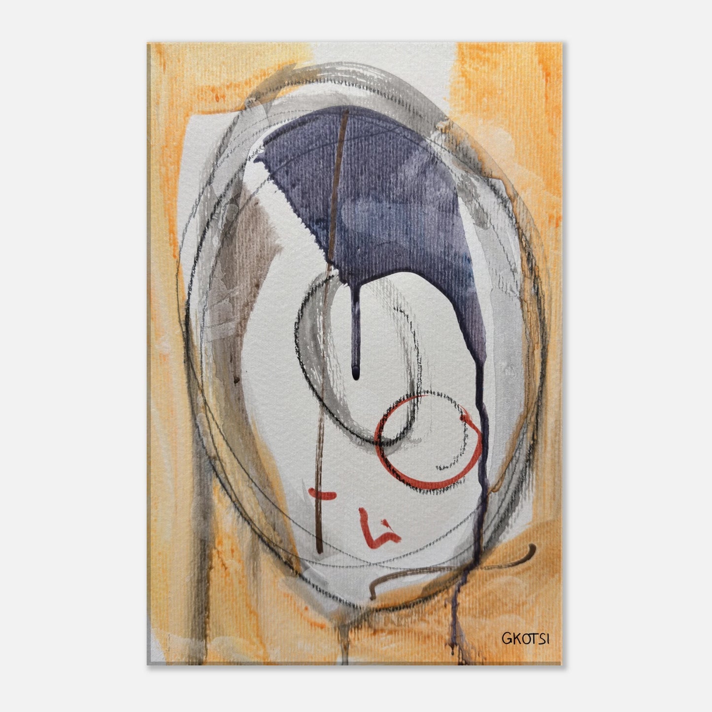 LIGHTLY Canvas print in perfectly white wall - soft modern wall decoration