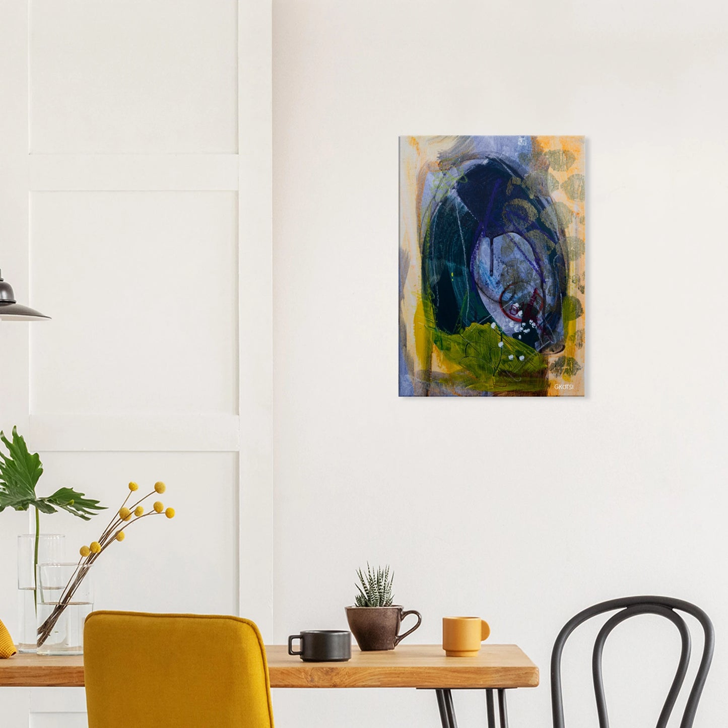 LIGHTLY canvas print in breakfast room