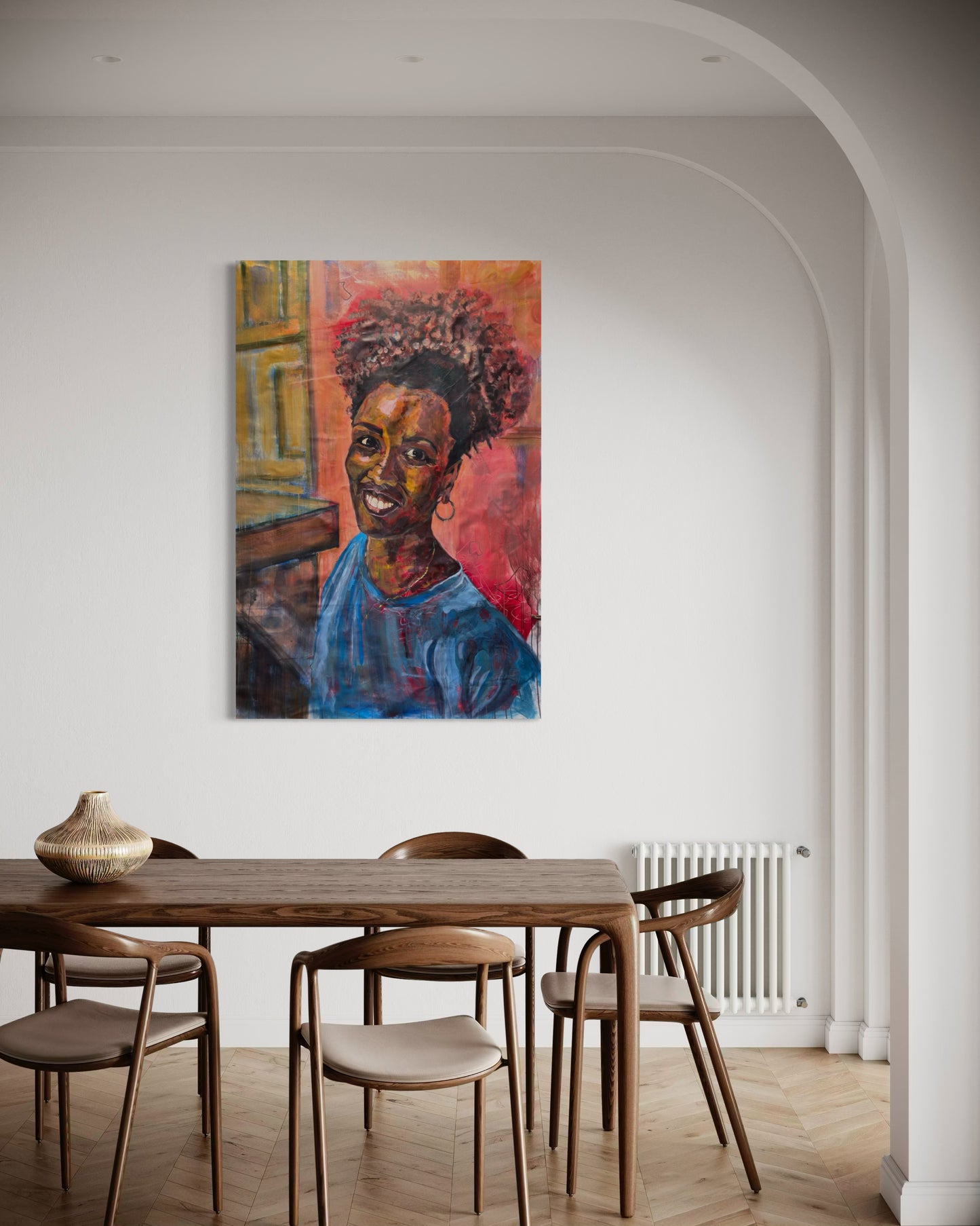 La mujer Cubana Travel Original Painting in breakfast area