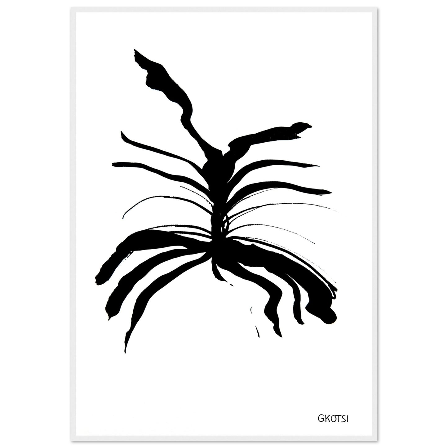 MELTING poster print displayed on wall showing dissolving design