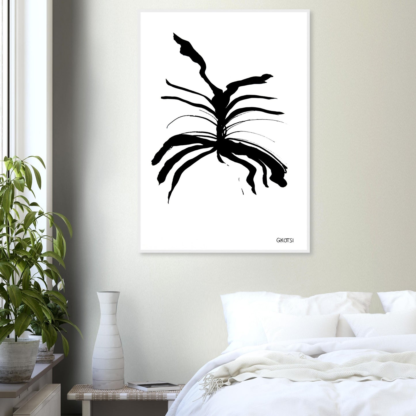 MELTING poster print in bedroom creating transformative atmosphere