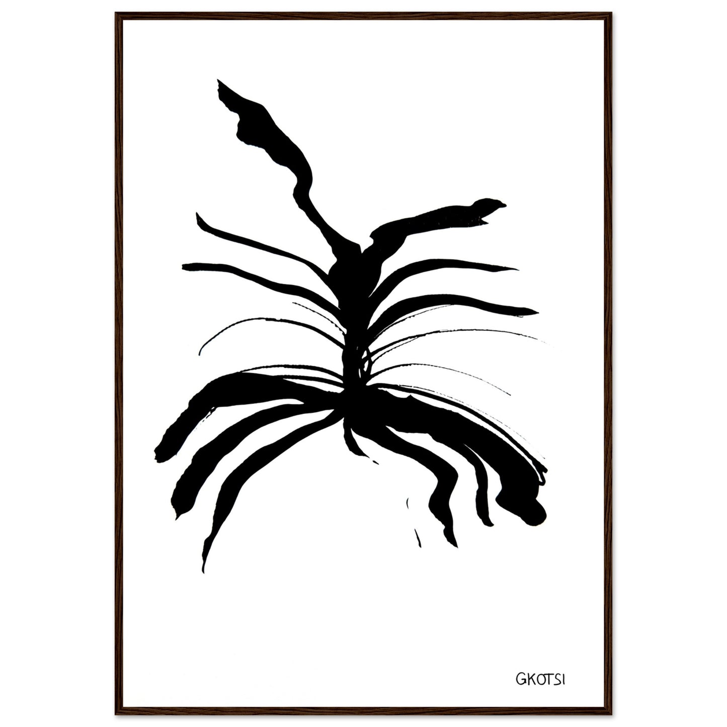 MELTING poster print on white wall highlighting fluid abstract forms