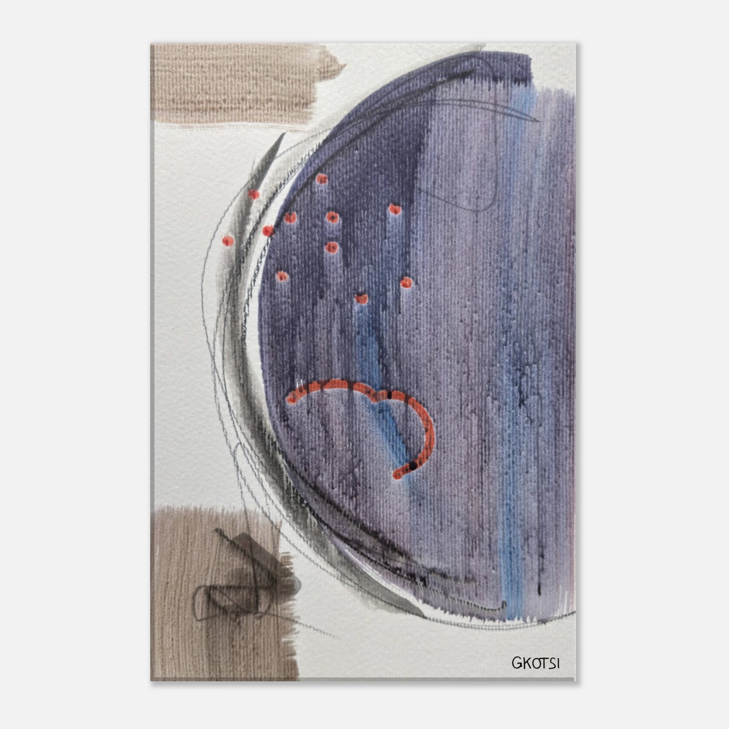 MOONY Canvas print - moon-inspired artwork for quiet moments