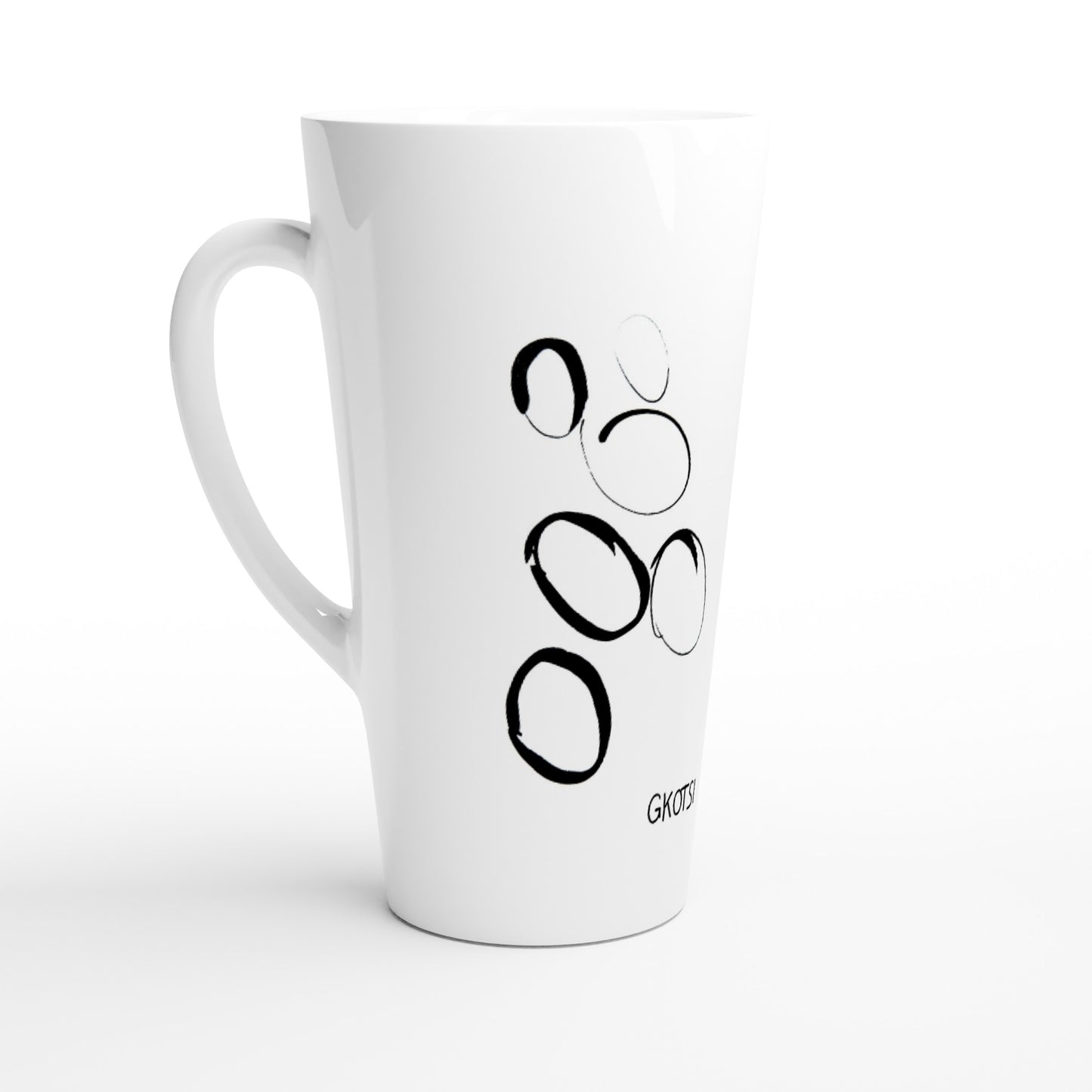 MULTIPLE Mindful Quotes & Soul Notes White Latte 17oz Ceramic Mug left view