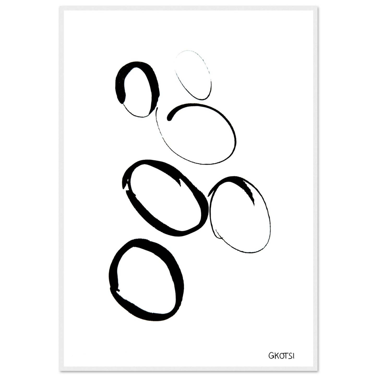 MULTIPLE poster print displayed on wall showing multifaceted design
