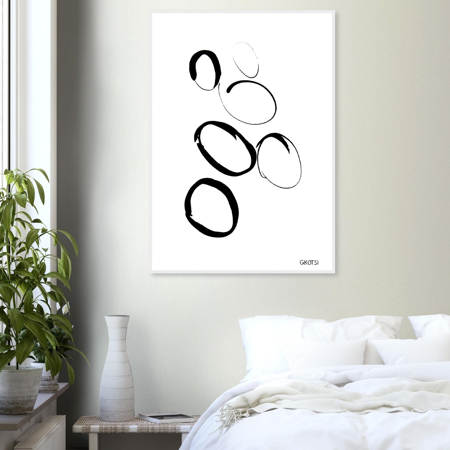 MULTIPLE poster print in bedroom creating multifaceted atmosphere