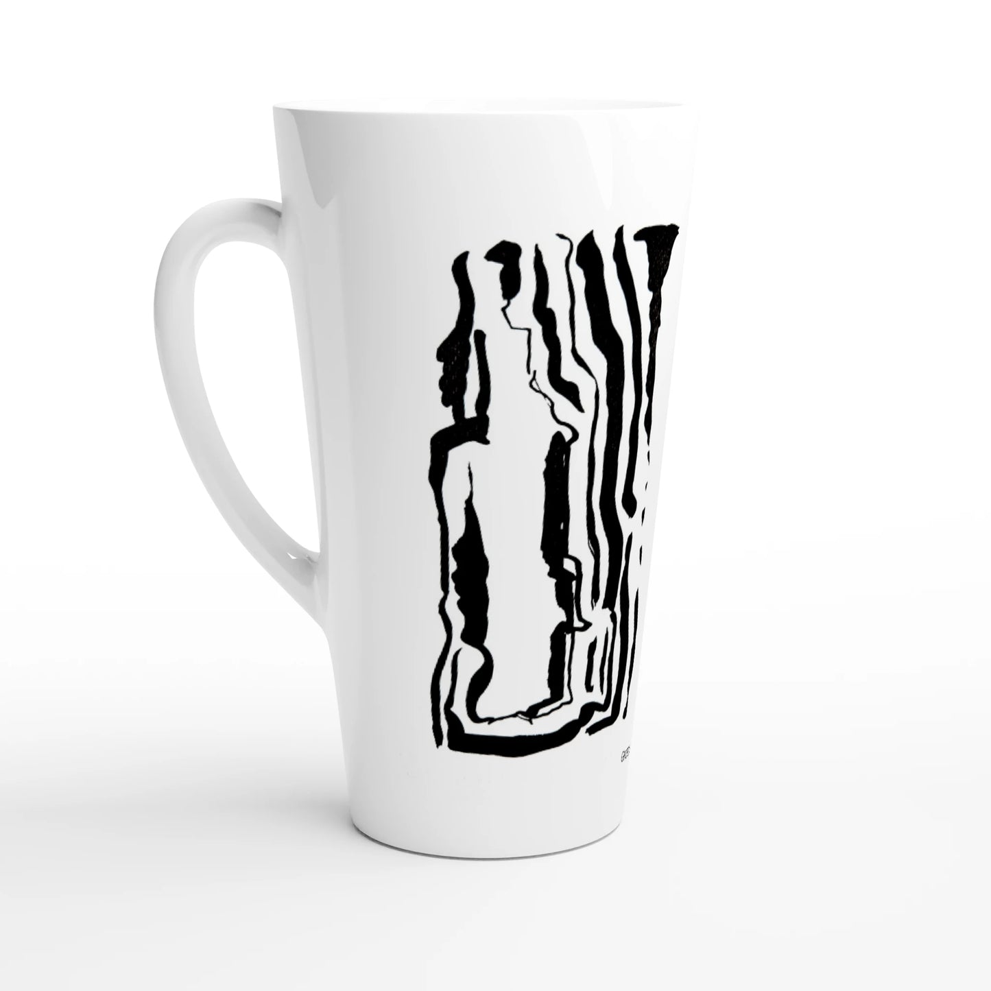 OUR WAY White Latte 17oz Ceramic Mug left side view Mindful Quotes & Soul Notes