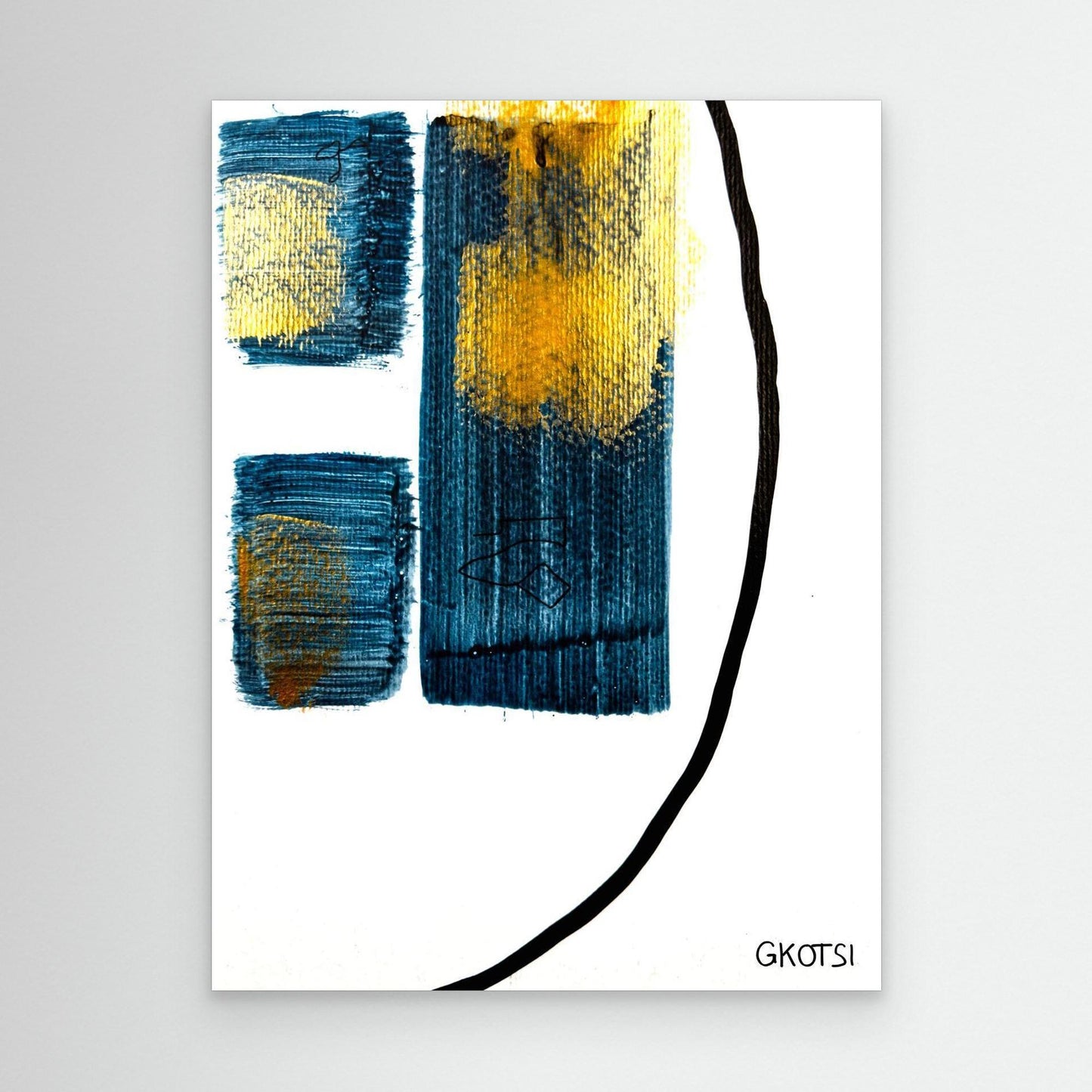 PHARAO canvas print detail view - Egyptian symbolism texture and colors