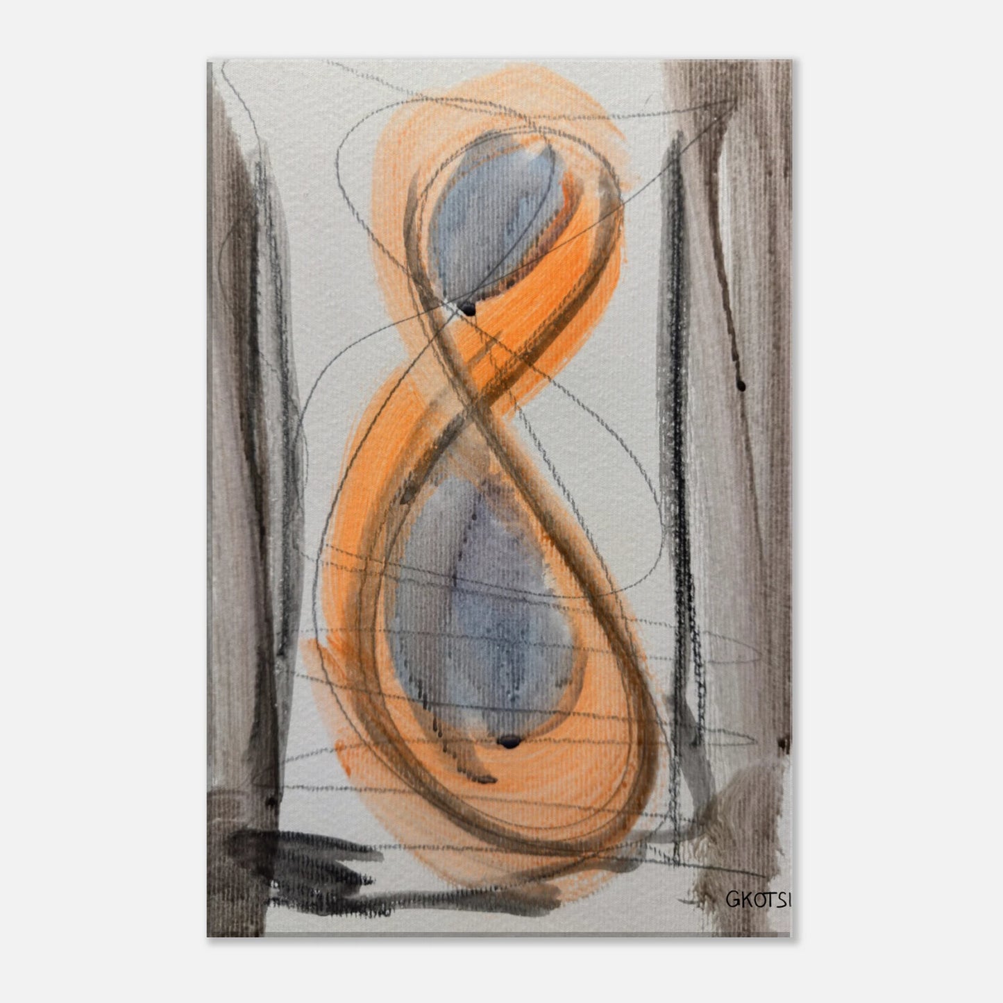 SHINY SUN Canvas print on white wall - radiant modern sun decoration