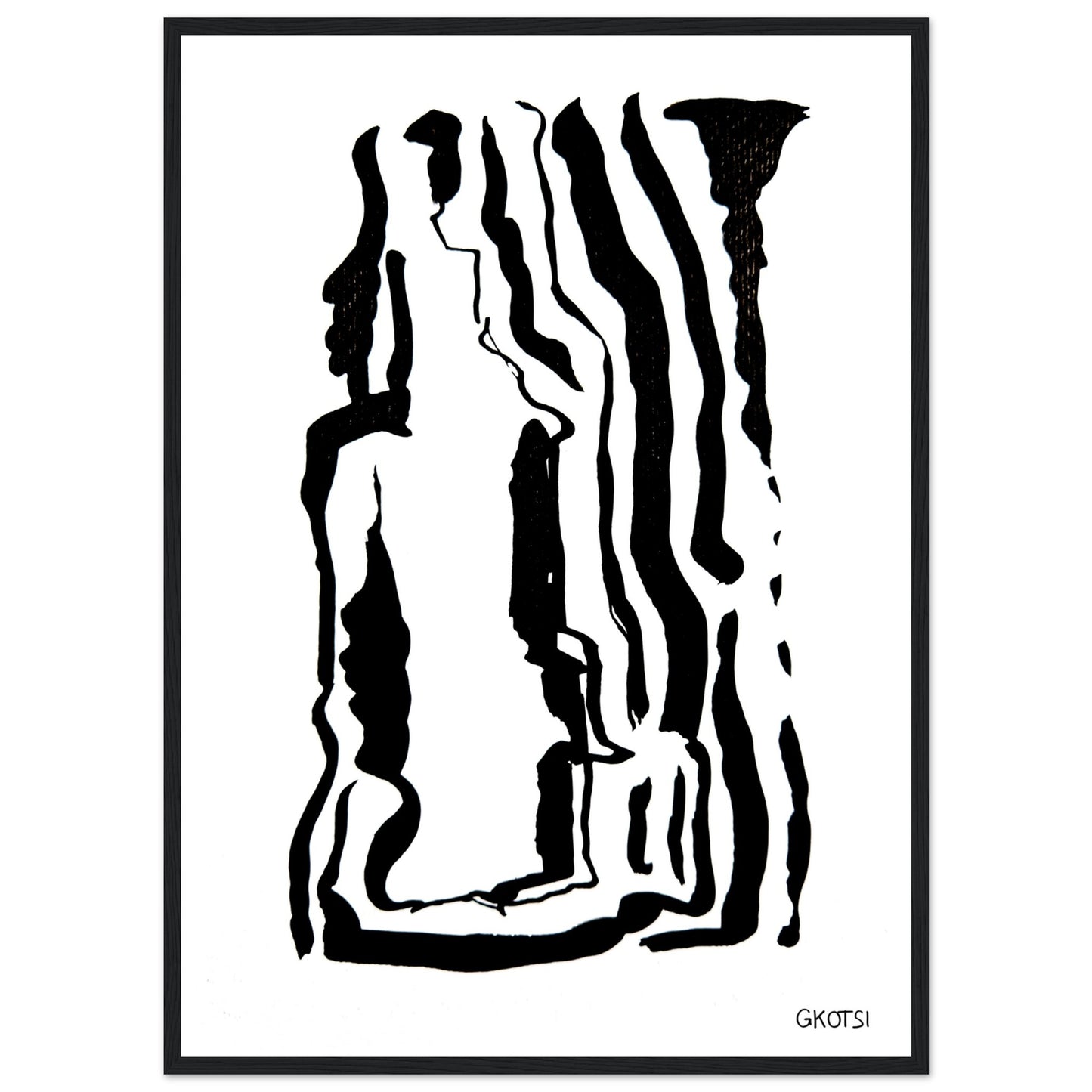 YOUR WAY poster print on white wall highlighting personal abstract forms