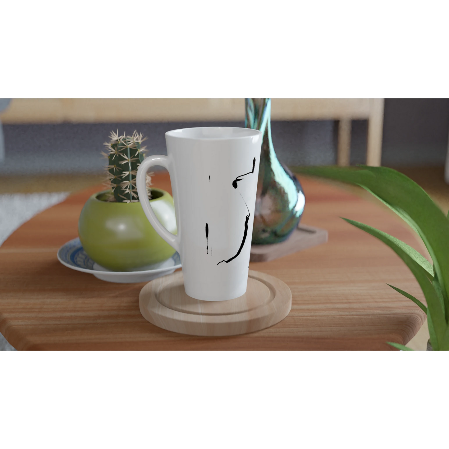 YOU ARE White Mug on small table with Mindful Quotes & Soul Notes