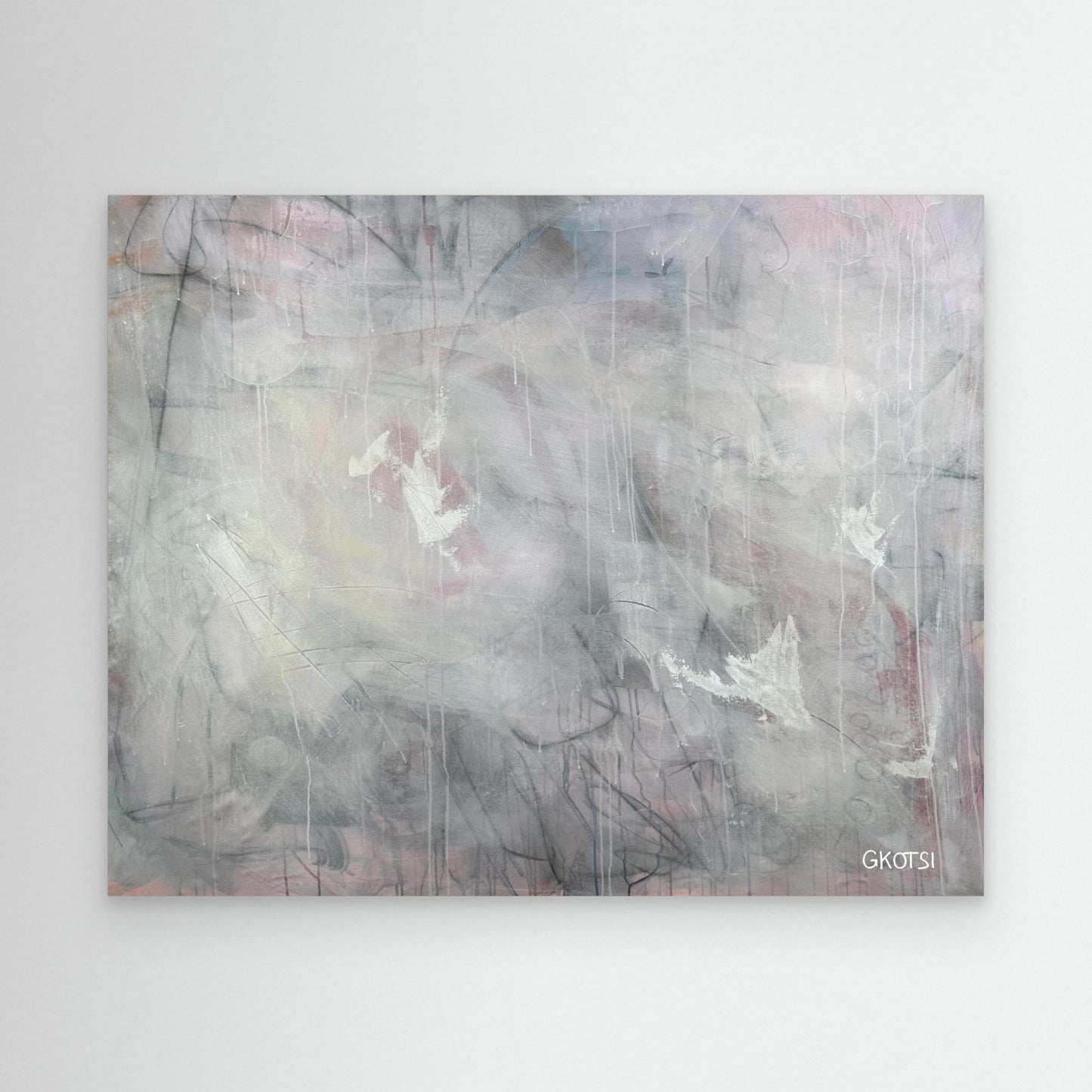 CALM Canvas Print detail view - serene artwork for peaceful spaces