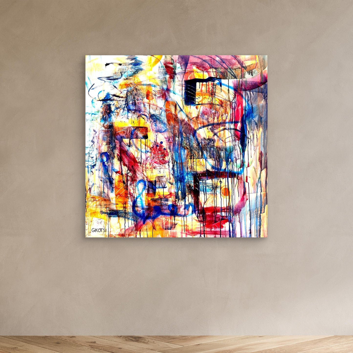 DISTRACTION Print creating vibrant atmosphere - dynamic room ambience