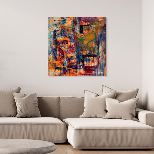 POWER Print in modern room with furniture - complete dynamic room design