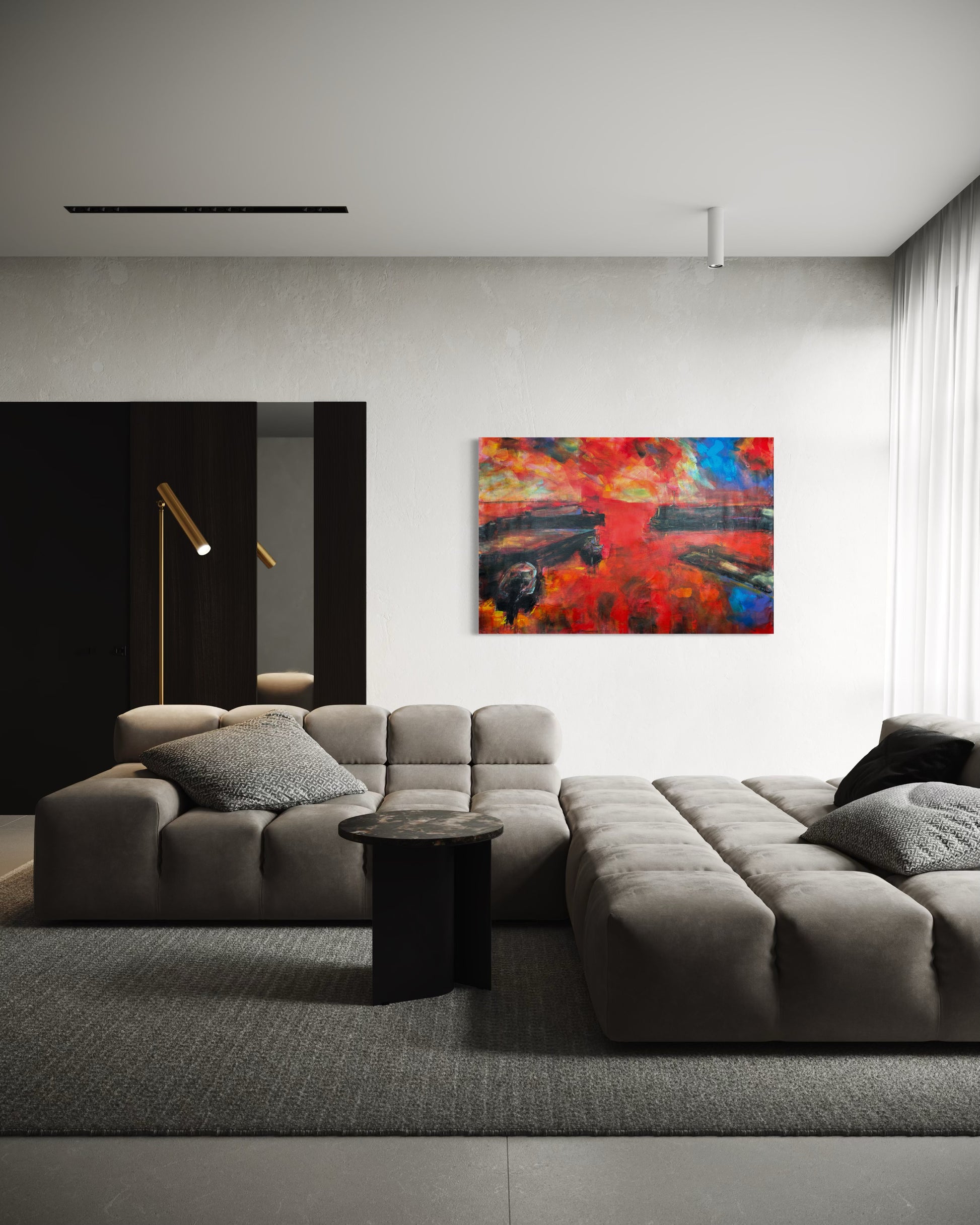 Agrili Magic Greece Original Painting in modern living room