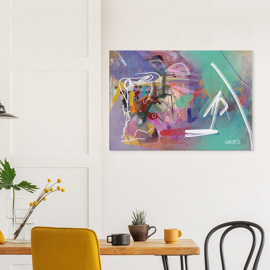 ALL WEEK Digital Canvas Print above breakfast table