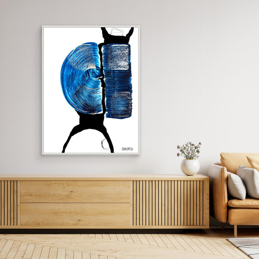BALANCE canvas above sideboard - modern art decoration