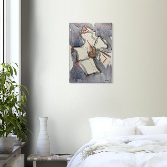 BLOOMY Canvas creating gentle atmosphere - minimal moments living room ambience